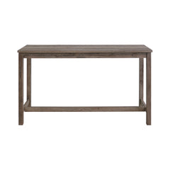 Oak Lawn Grey Bar Table Set (Table + 3 Tan Fabric Stools) - Ornate Home