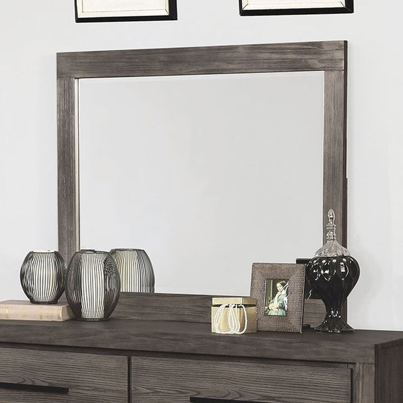 Oakburn Weathered Warm Gray Mirror - Ornate Home