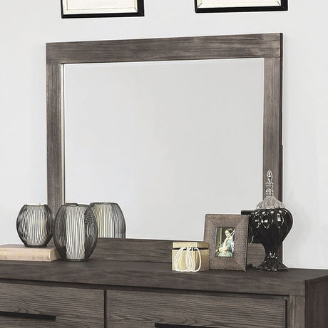 Oakburn Weathered Warm Gray Mirror - Ornate Home