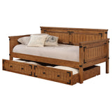 Oakdale Rustic Honey Wood Twin Daybed with Trundle - Ornate Home
