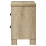 Oakglen Weathered Oak 2-drawer Nightstand Bedside Table - Ornate Home
