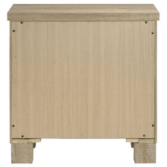 Oakglen Weathered Oak 2-drawer Nightstand Bedside Table - Ornate Home