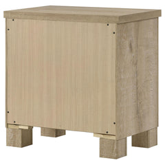 Oakglen Weathered Oak 2-drawer Nightstand Bedside Table - Ornate Home