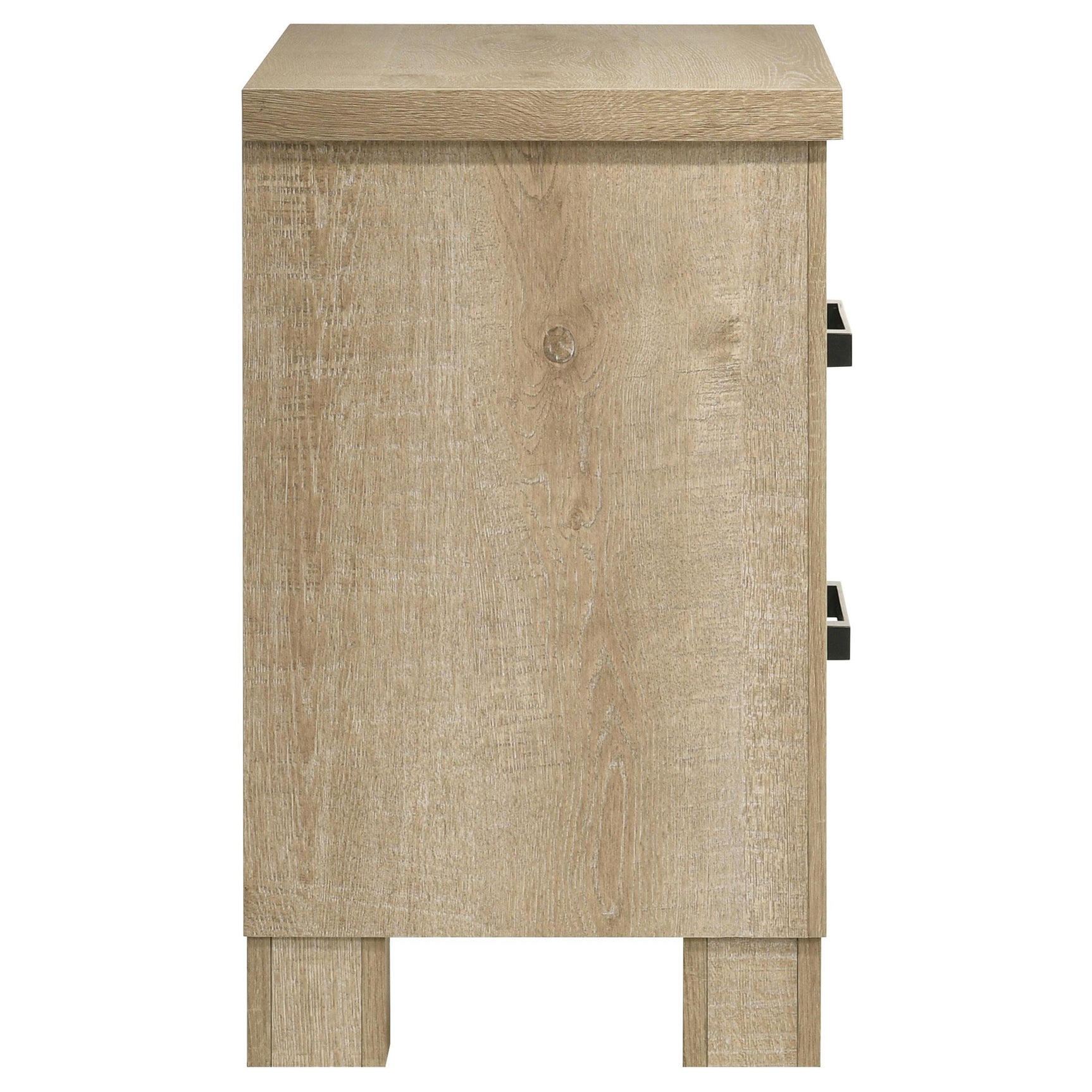 Oakglen Weathered Oak 2-drawer Nightstand Bedside Table - Ornate Home