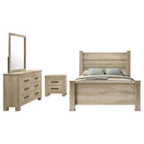 Oakglen Weathered Oak 4-piece California King Bedroom Set - Ornate Home
