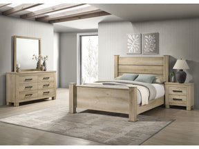 Oakglen Weathered Oak 4-piece Queen Bedroom Set - Ornate Home