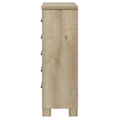 Oakglen Weathered Oak 5-drawer Bedroom Chest of Drawers - Ornate Home