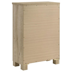 Oakglen Weathered Oak 5-drawer Bedroom Chest of Drawers - Ornate Home