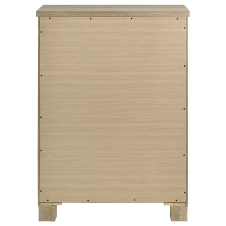 Oakglen Weathered Oak 5-drawer Bedroom Chest of Drawers - Ornate Home