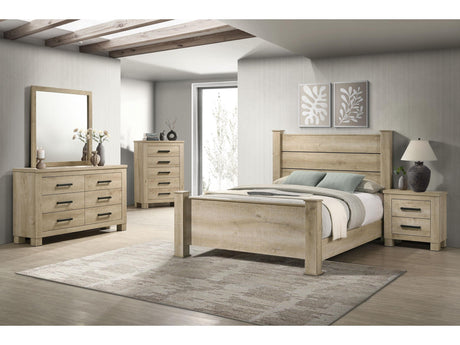 Oakglen Weathered Oak 5-piece Eastern King Bedroom Set - Ornate Home