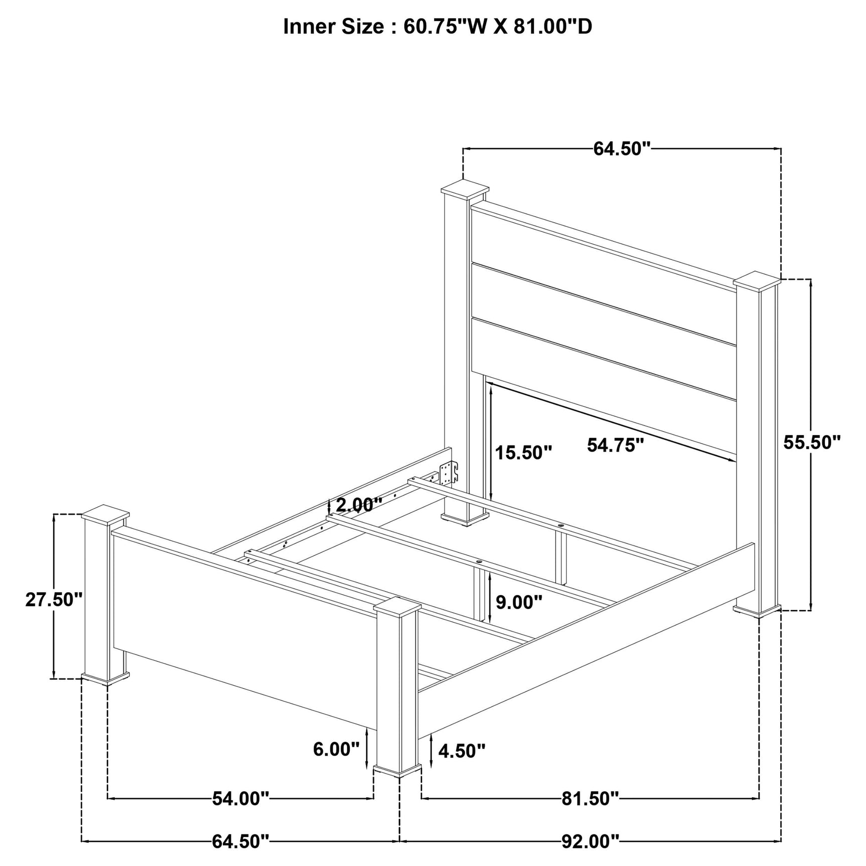 Oakglen Weathered Oak 5-piece Queen Bedroom Set - Ornate Home