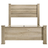 Oakglen Weathered Oak 55-inch California King Panel Bed - Ornate Home