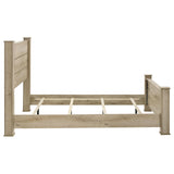Oakglen Weathered Oak 55-inch California King Panel Bed - Ornate Home