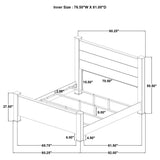 Oakglen Weathered Oak 55-inch Eastern King Panel Bed - Ornate Home