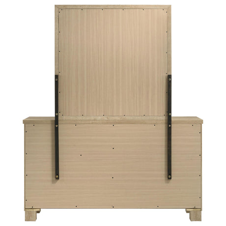 Oakglen Weathered Oak 6-drawer Bedroom Dresser and Mirror - Ornate Home