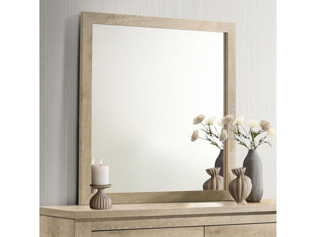 Oakglen Weathered Oak Dresser Mirror - Ornate Home