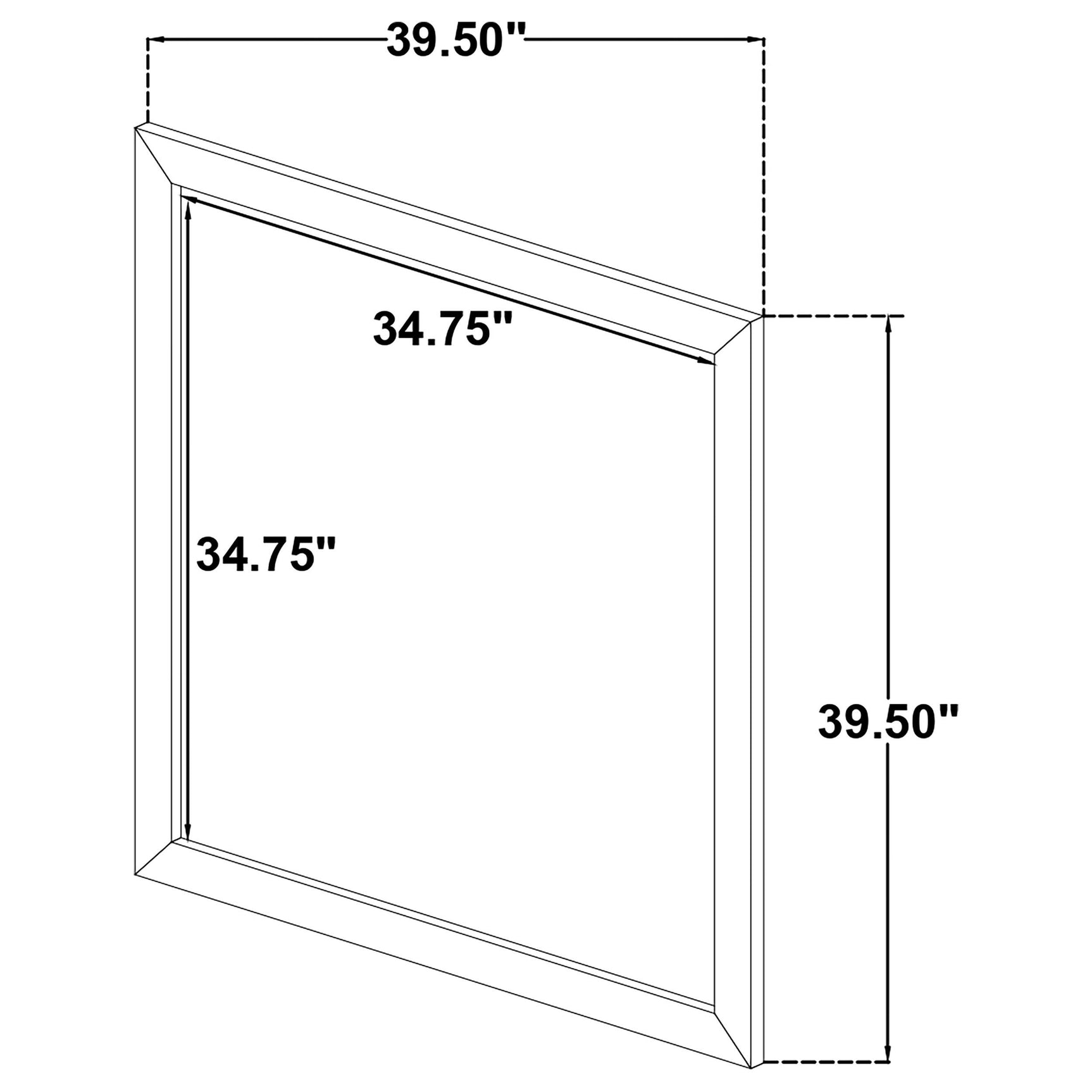 Oakglen Weathered Oak Dresser Mirror - Ornate Home