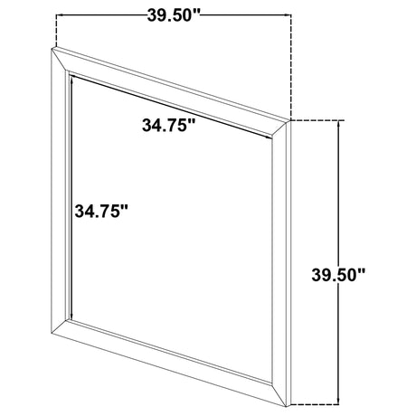 Oakglen Weathered Oak Dresser Mirror - Ornate Home