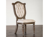 Oakham Weathered Oak/Beige Side Chair (Set of 2) - Ornate Home