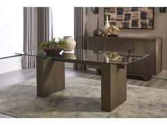 Oakland Glass Table in Brunette - Ornate Home