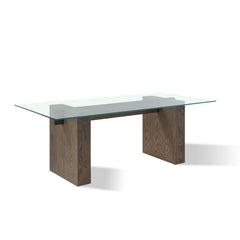 Oakland Glass Table in Brunette - Ornate Home