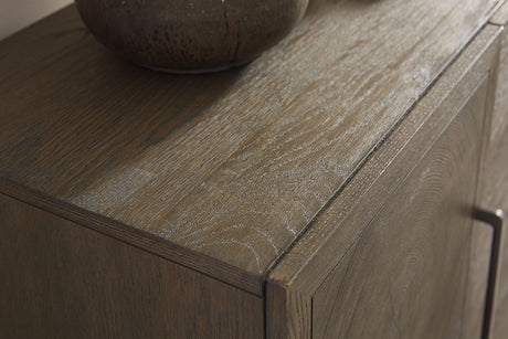 Oakland Three-Drawer Sideboard in Brunette - Ornate Home