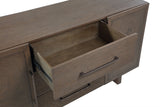 Oakland Three-Drawer Sideboard in Brunette - Ornate Home