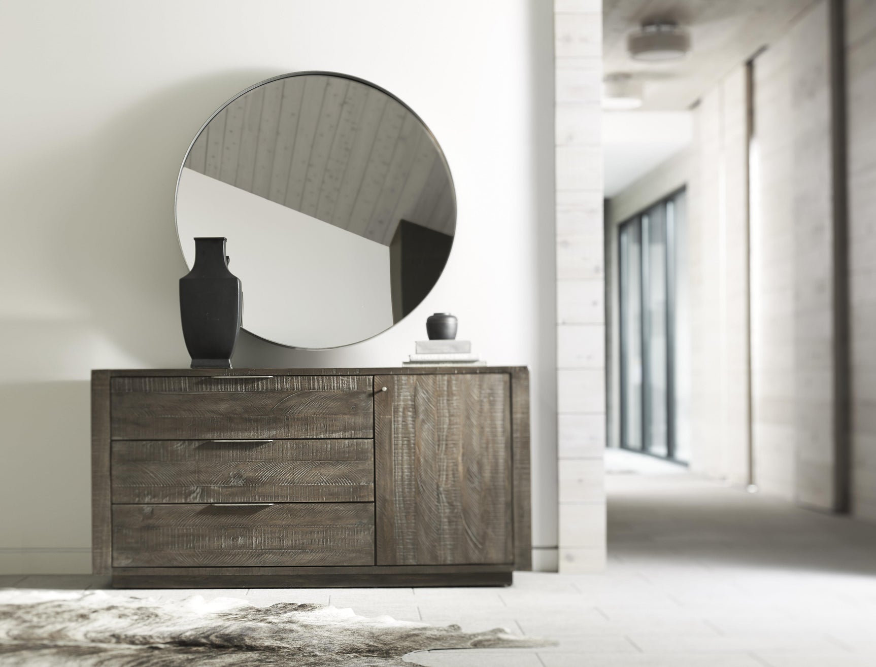 Oakley Grey Mist Mirror - Ornate Home