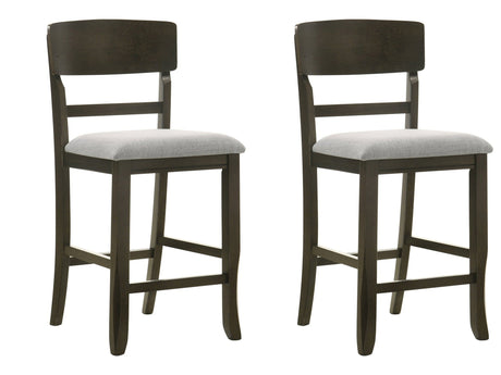 Oakly Brown Counter Height Chair (Set of 2) - Ornate Home