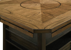 Oakly Brown Round/Square Counter Height Dining Set - Ornate Home