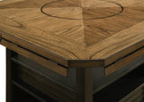 Oakly Brown Round/Square Counter Height Dining Table - Ornate Home