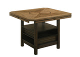 Oakly Brown Round/Square Counter Height Dining Table - Ornate Home
