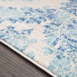 Oaklyn Teal Floral Diamonds Rug - Ornate Home