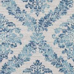 Oaklyn Teal Floral Diamonds Rug - Ornate Home
