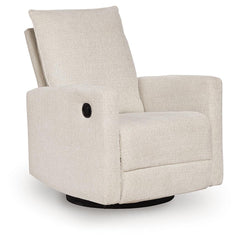 Oaklynn-Manor Canvas Swivel Glider Recliner - Ornate Home