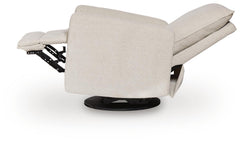 Oaklynn-Manor Canvas Swivel Glider Recliner - Ornate Home
