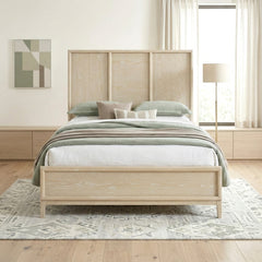 Oakmont Beige Queen Bed - Ornate Home