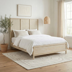 Oakmont Beige Queen Bed - Ornate Home