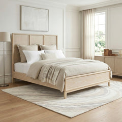 Oakmont Beige Queen Bed - Ornate Home