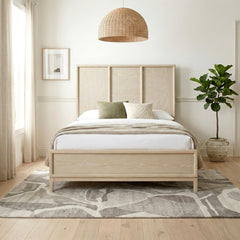 Oakmont Beige Queen Bed - Ornate Home