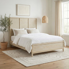 Oakmont Beige Queen Bed - Ornate Home