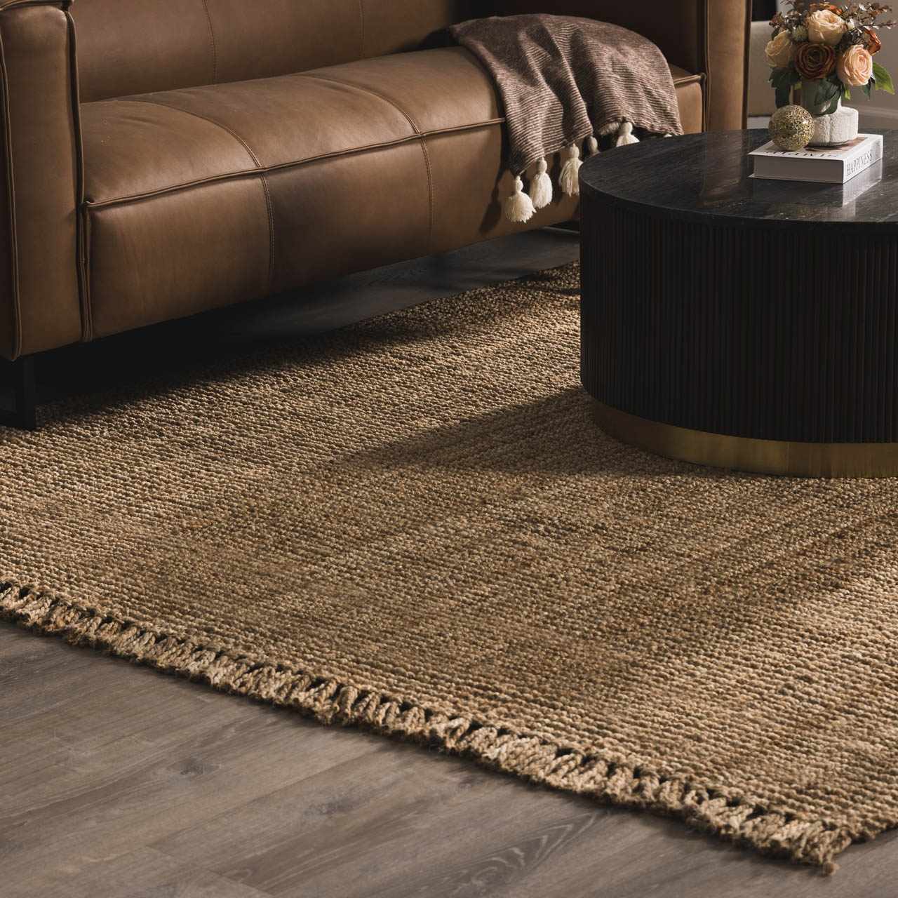 Oaks Perfect Flatweave Jute Rug - Ornate Home