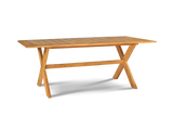 Oakville 3-Piece Rectangular Teak Outdoor Picnic Dining Set with Benches - Ornate Home