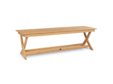Oakville 3-Piece Rectangular Teak Outdoor Picnic Dining Set with Benches - Ornate Home