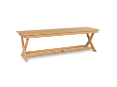 Oakville 3-Piece Rectangular Teak Outdoor Picnic Dining Set with Benches - Ornate Home