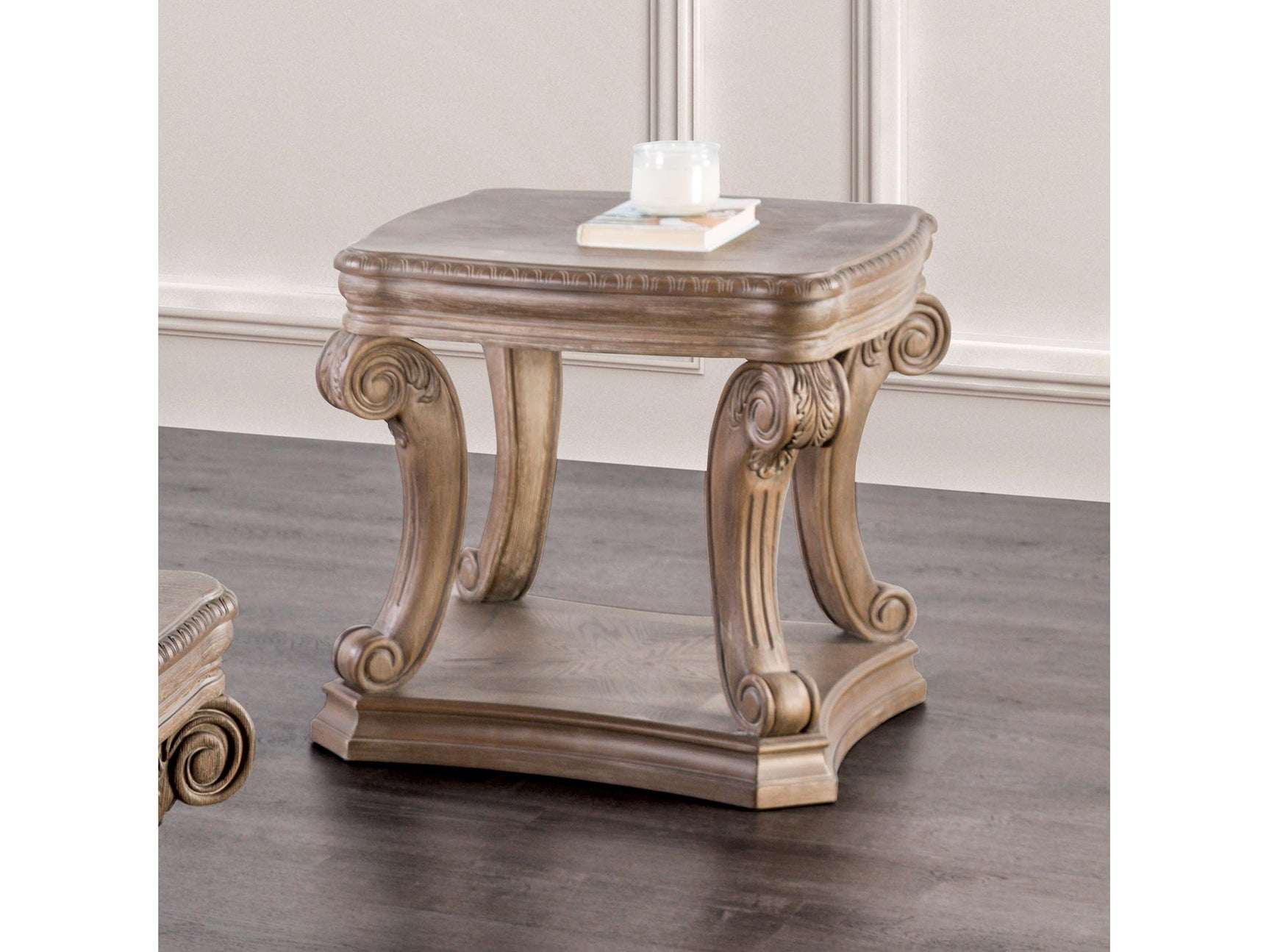Oakway Weathered Oak End Table - Ornate Home