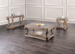 Oakway Weathered Oak End Table - Ornate Home