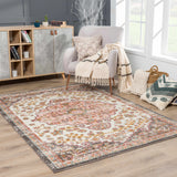 Oark Floral Medallion Area Rug - Ornate Home