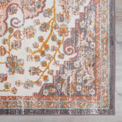 Oark Floral Medallion Area Rug - Ornate Home