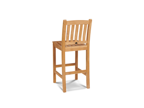 Oasis 3-Piece Square Teak Outdoor Bar Height Dining Set - Ornate Home